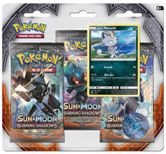 Pokemon Sun & Moon SM3 Burning Shadows 3-Booster Blister Pack - Alolan Meowth Promo